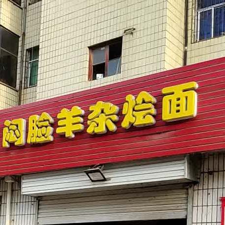 闷脸羊杂烩面