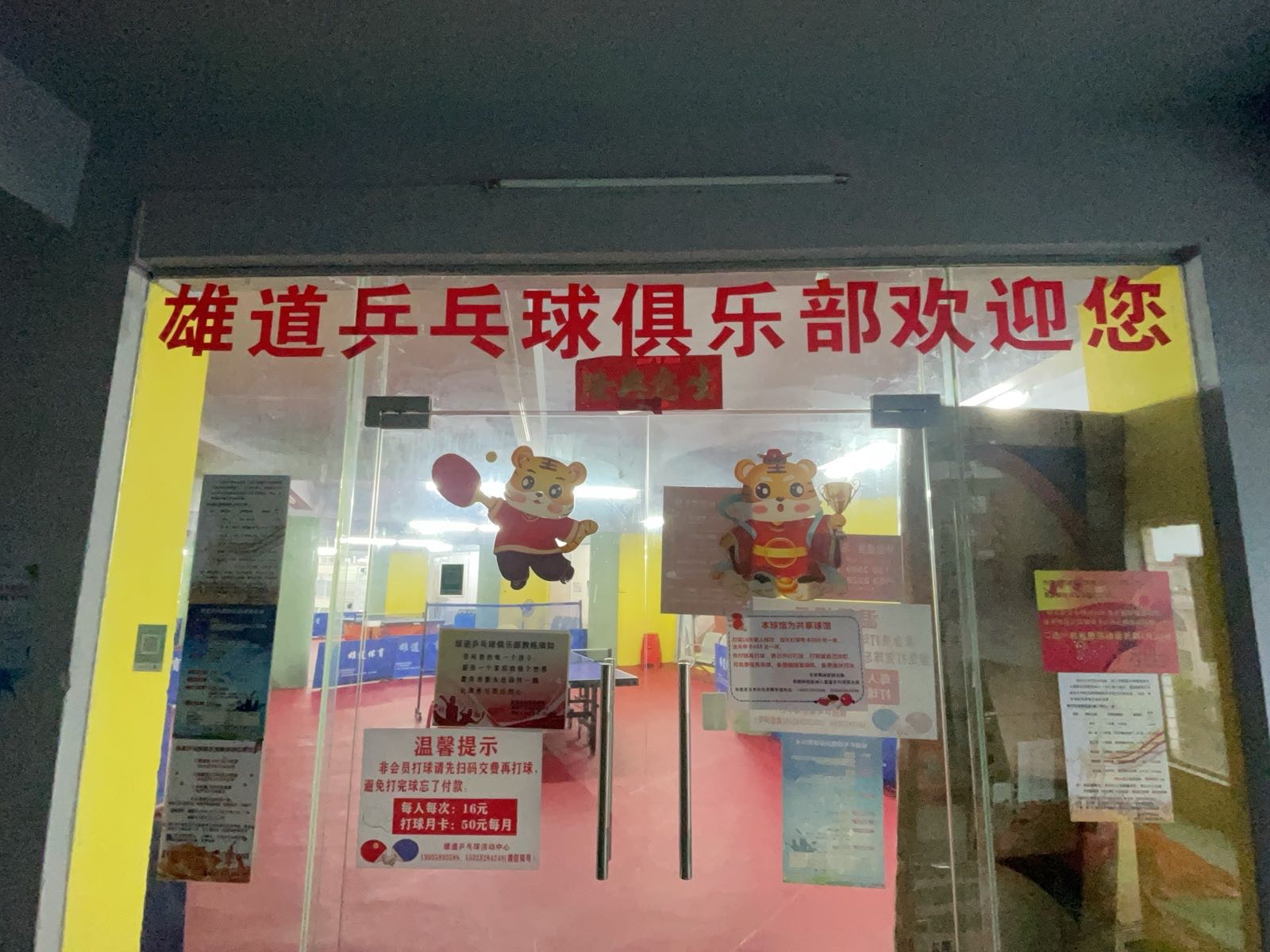 雄道乒乓球俱乐部(石湾店)